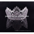 Fancy Haarzusätze voller runder Rhinestone Braut-Tiara Hochzeit Haar Krone